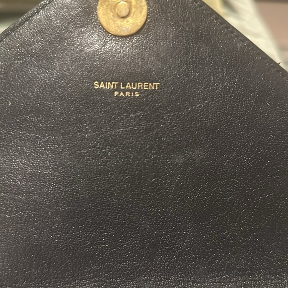 YSL Sheepskin Matelasse Chevron Monogram College Bag - Picture 6 of 10